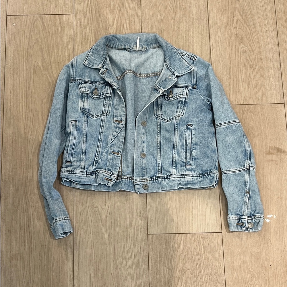Free People Light Blue Denim Jacket